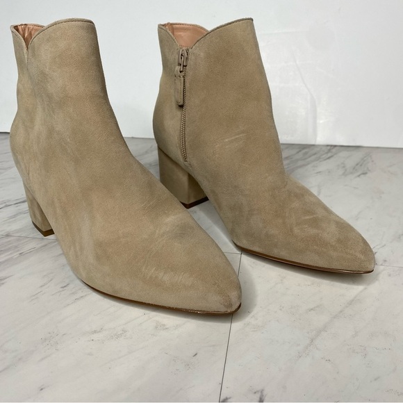 Cole Haan Elyse Tan Suede Pointy Toe Bootie 7 1/2 B - Picture 9 of 14